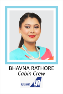 BHAVNA RATHORE is a student of AKSA International placed in FLY SMART GO as Bhavna Rathore