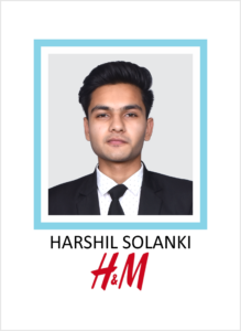 HARSHIL SOLANKI student of AKSA international Placed in H&M