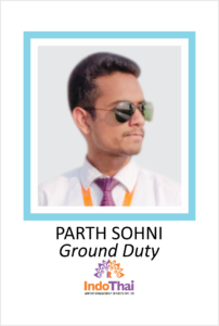 PARTH SOHNI is a student of AKSA International placed in Indo Thai as Ground Duty