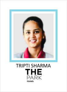 TRIPTI SHARMA student of AKSA International Placed in THE PARK Hotels